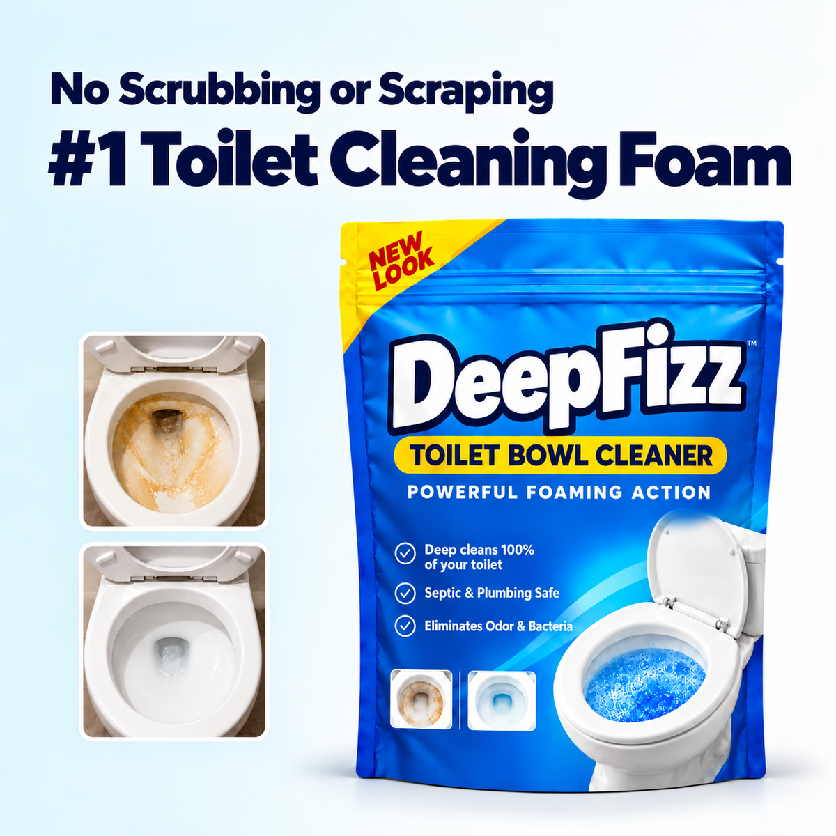 DeepFizz Foam Toilet Cleaner